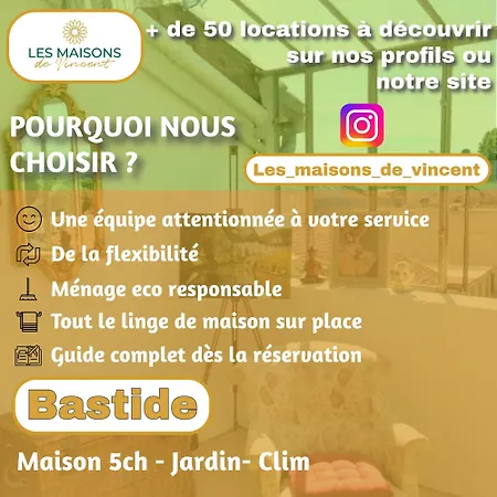 La Bastide - Clim, Jardin, Parking Holiday home *